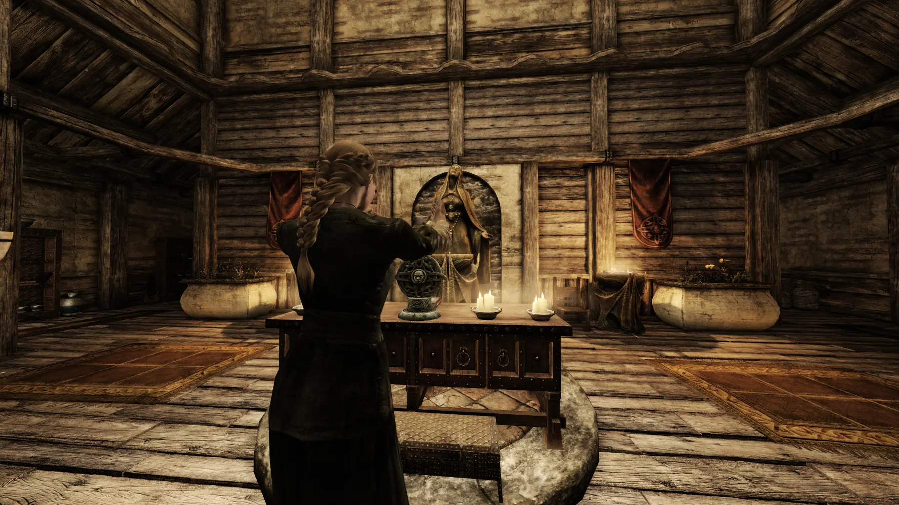 At the altar
