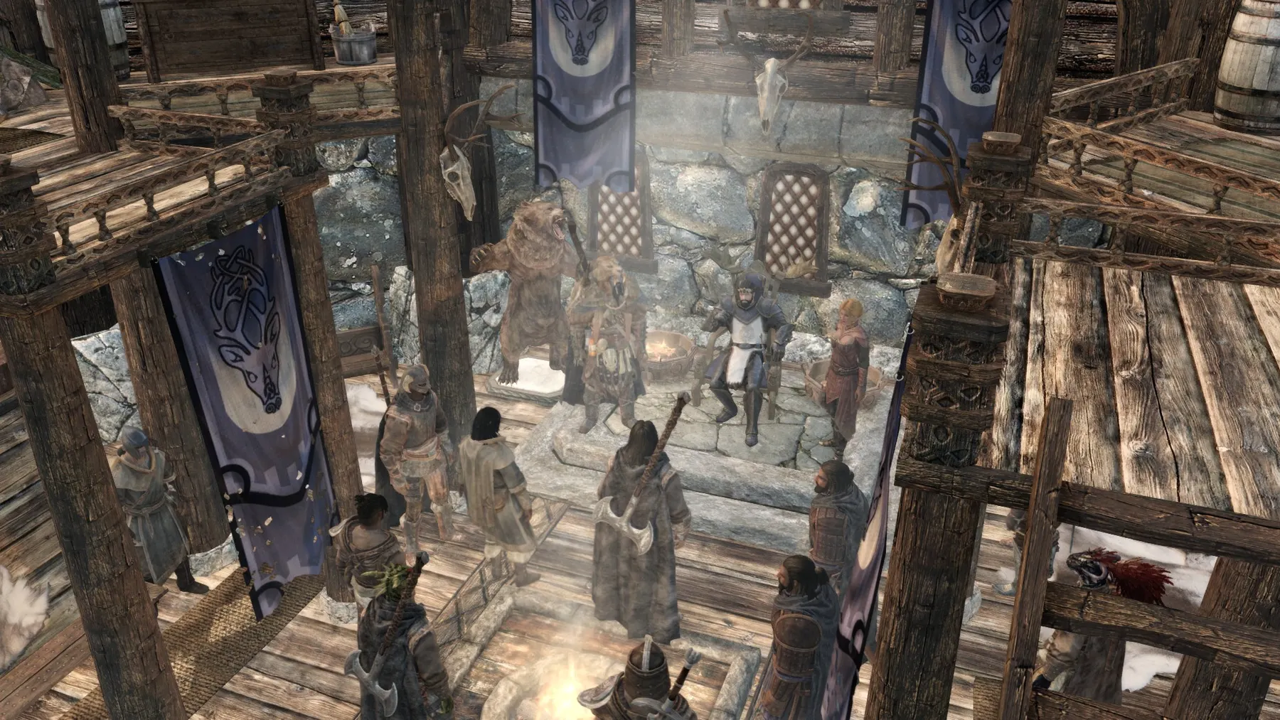 The hold gathers