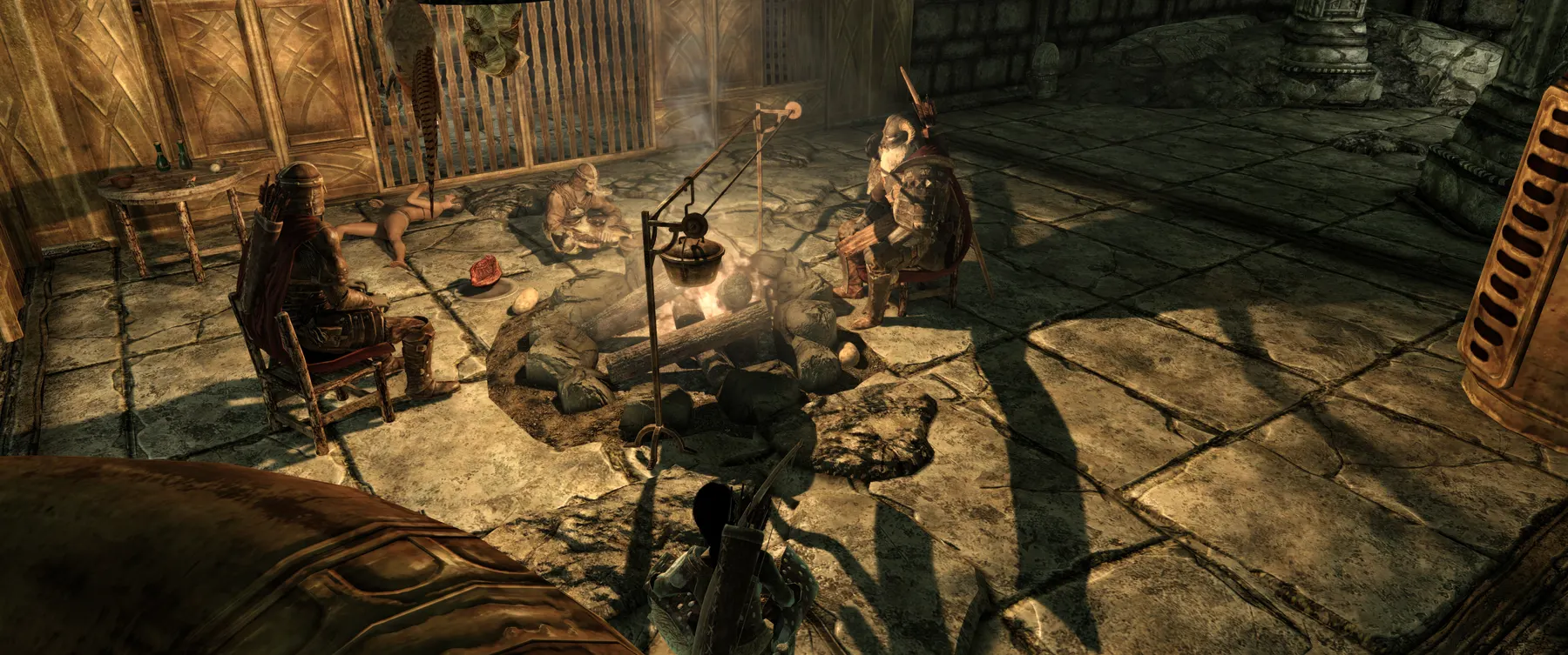 Around the fire