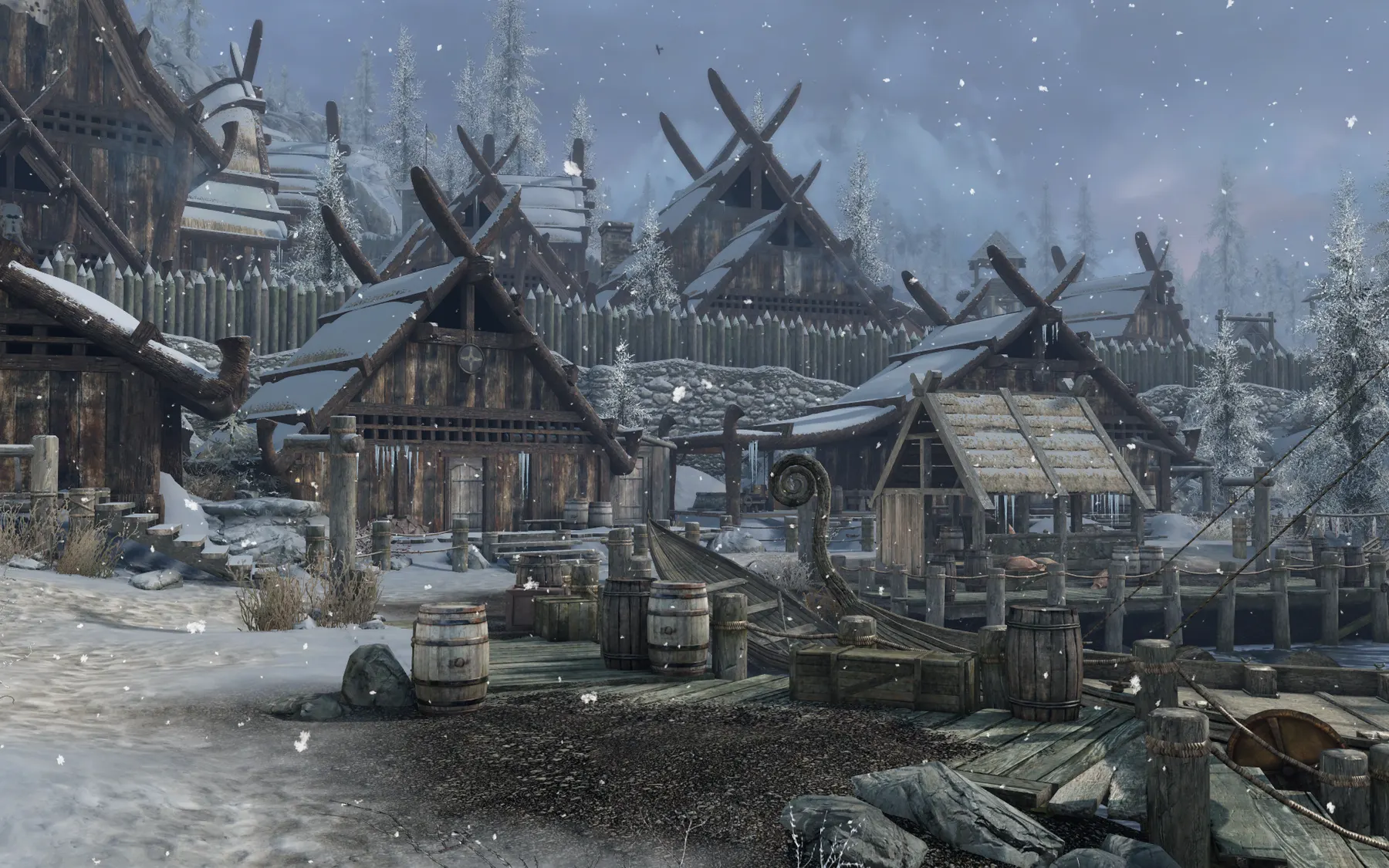 A port in winter